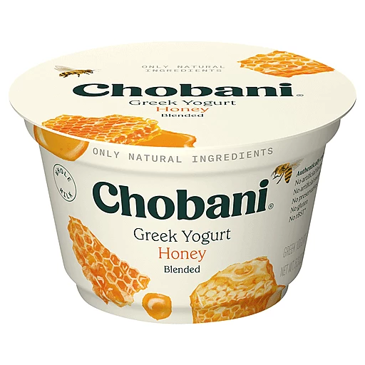 Chobani Yogurt, Whole Milk, Greek, Honey, Blended 5.3 oz