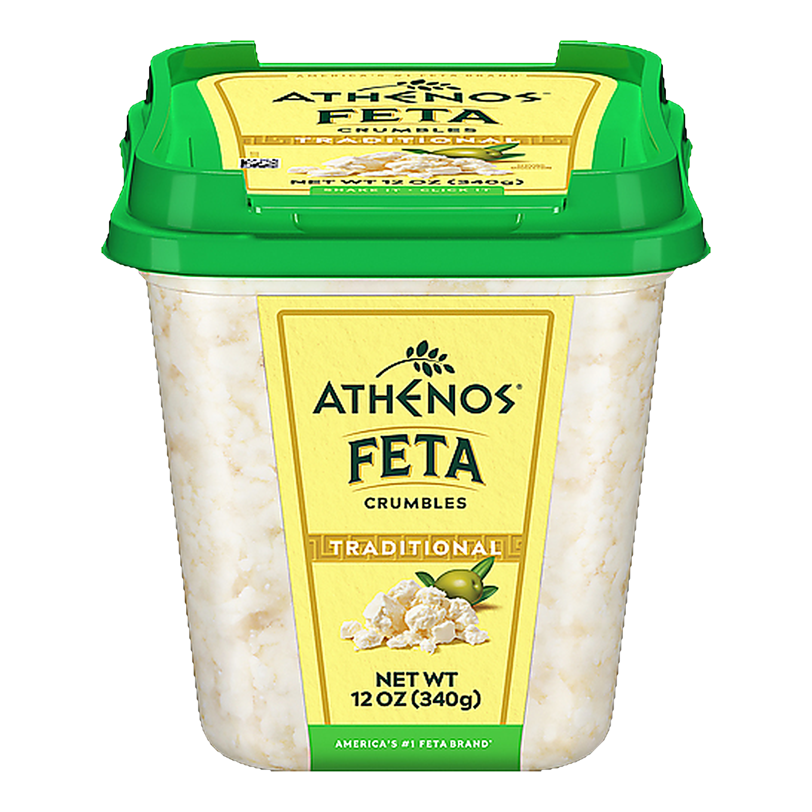Athenos Crumbled Feta, Traditional, 12 oz