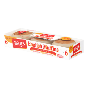 Bays Original English Muffins, 6 Count