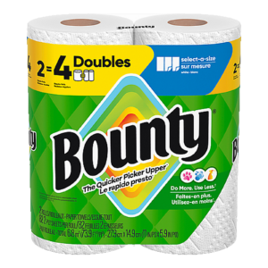 Bounty Paper Towels, 2 Double Rolls