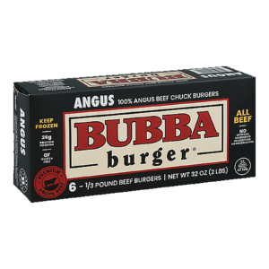 Bubba Burger Angus Beef Burgers, 6 Count (2 lb)