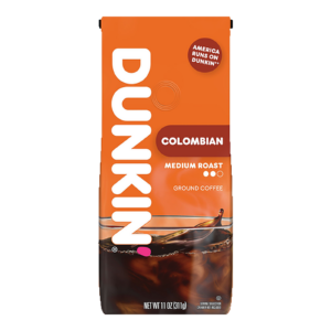 Dunkin’ Medium Roast 100% Colombian Ground Coffee 11 oz