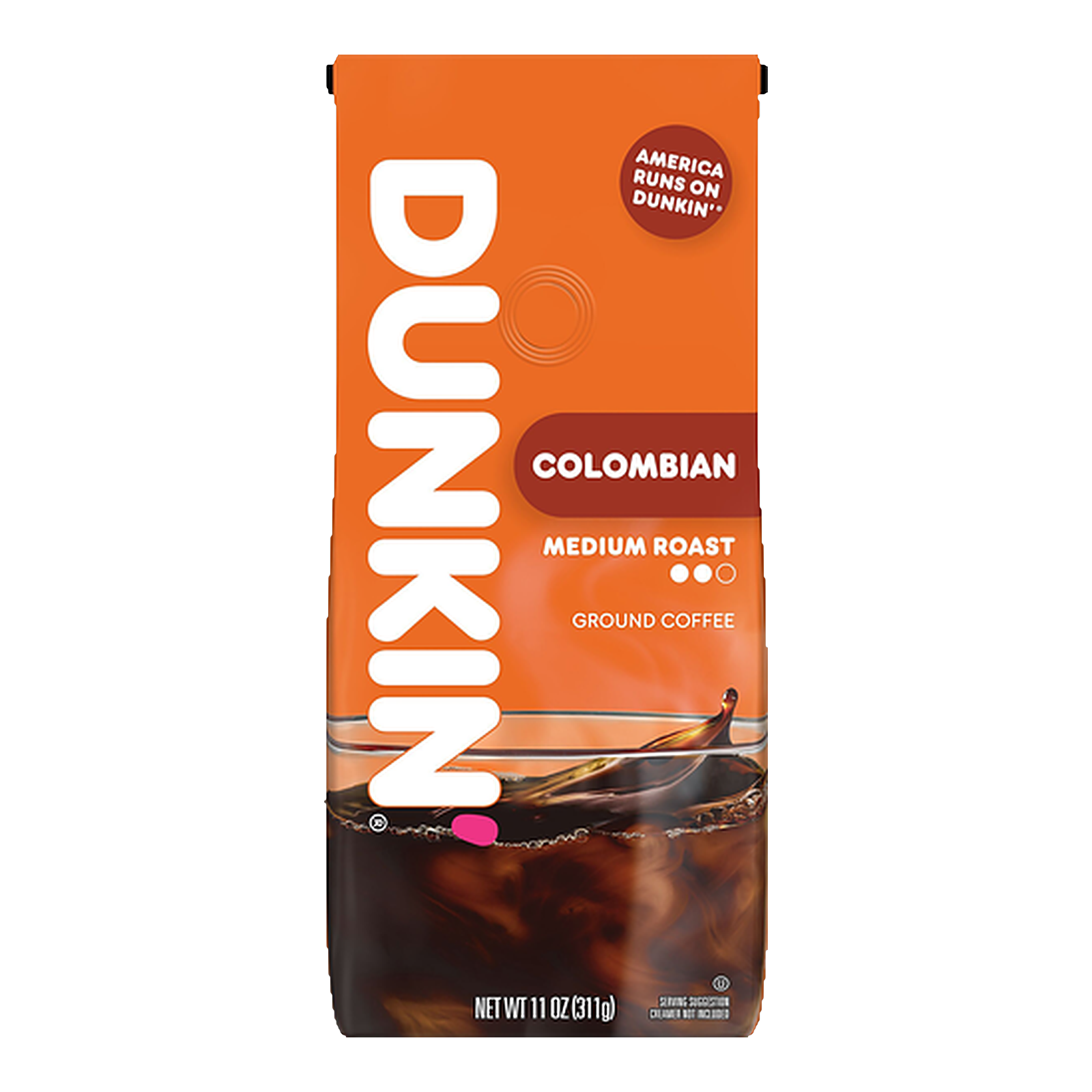 Dunkin’ Medium Roast 100% Colombian Ground Coffee 11 oz