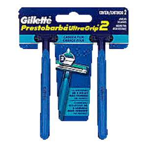 Gillette Prestobarba UltraGrip 2 Disposable Razors, 2 Count