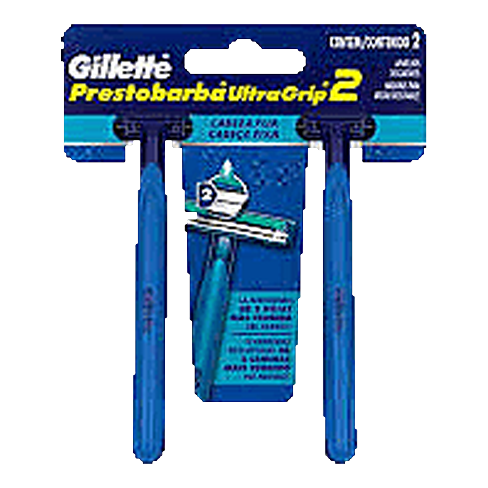 Gillette Prestobarba UltraGrip 2 Disposable Razors, 2 Count