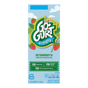 Go-GURT Strawberry Lowfat Yogurt Tubes, 8 Count