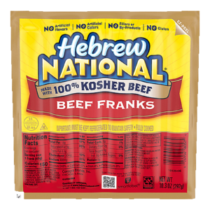 Hebrew National Beef Franks, 6 Count