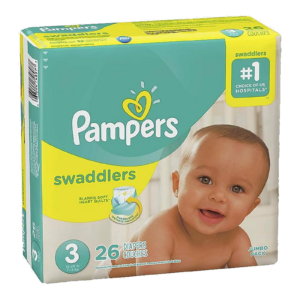 Pampers Swaddlers Diapers, Size 3, 26 Count