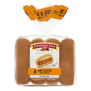 Pepperidge Farm Hot Dog Buns, Side-Sliced, 8 Count