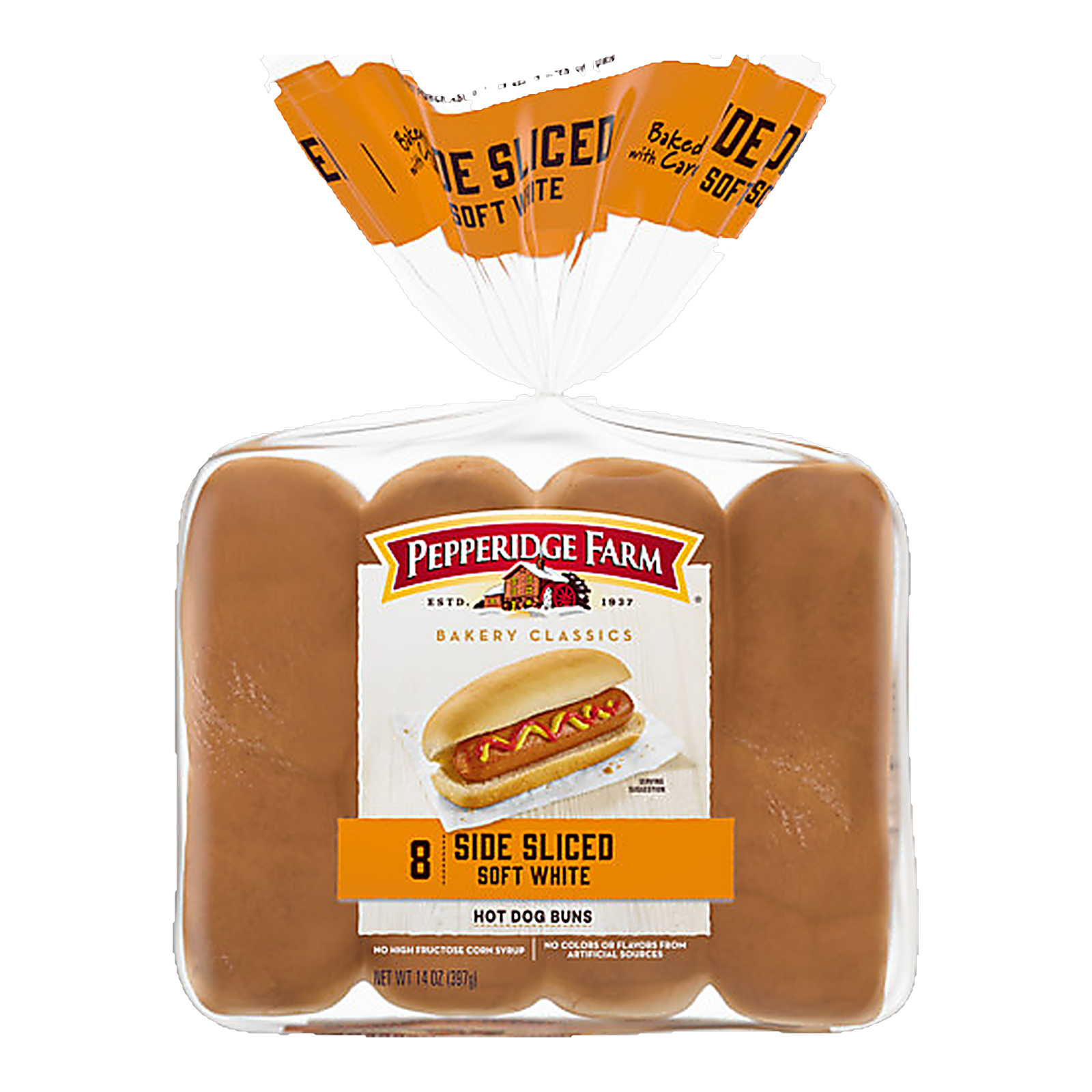 Pepperidge Farm Hot Dog Buns, Side-Sliced, 8 Count