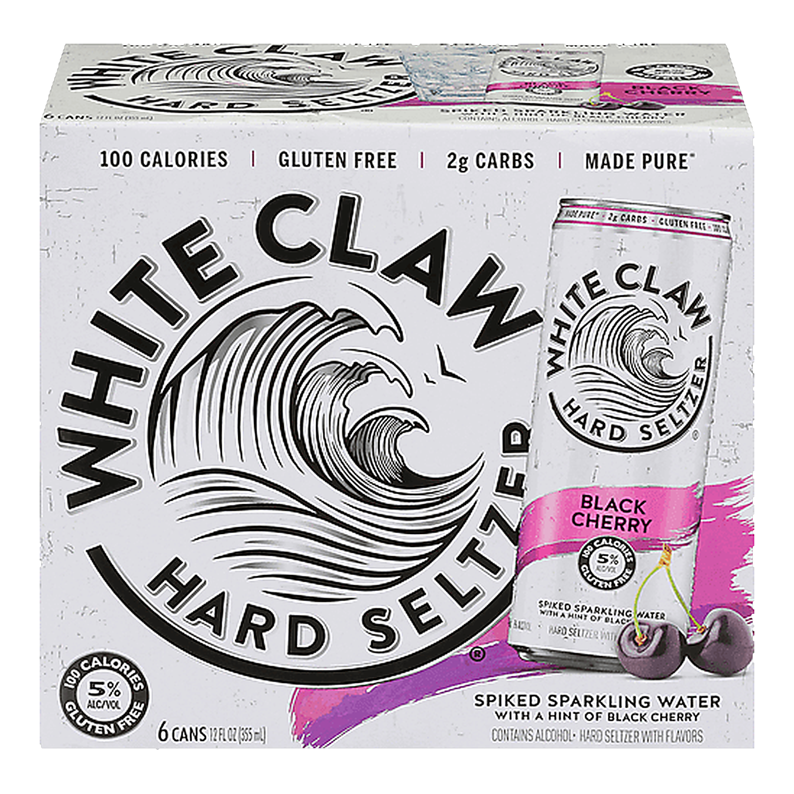 White Claw Black Cherry Hard Seltzer 6-Pack