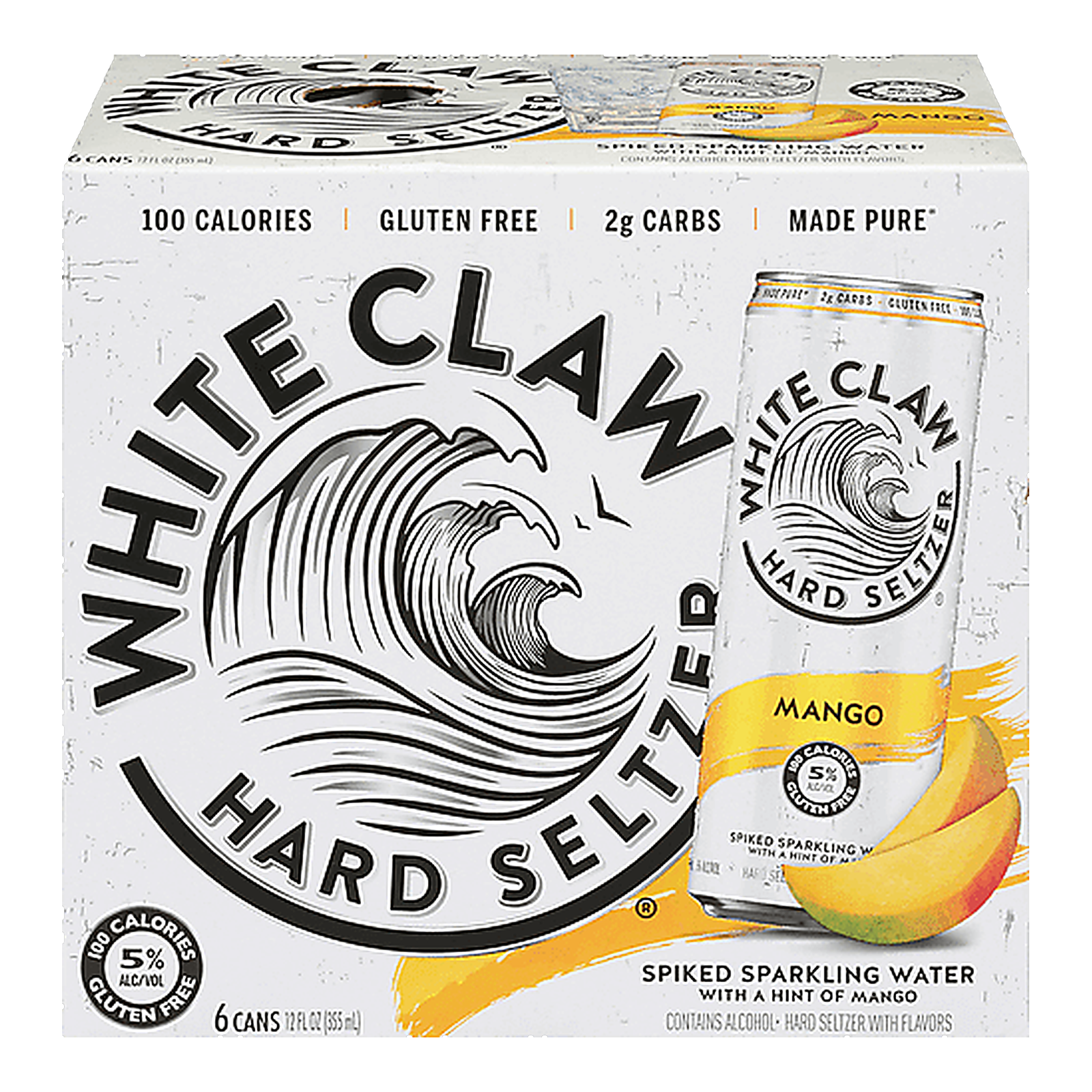 White Claw Mango Hard Seltzer 6-Pack
